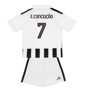 Juventus Francisco Conceicao #7 Hjemmebanetrøje Børn 2026-27 Kortærmet (+ Korte bukser)